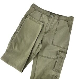 Weekend Academy Cargo Pant Boys XXL 18 Green Stretch Straight Fit Gorpcore